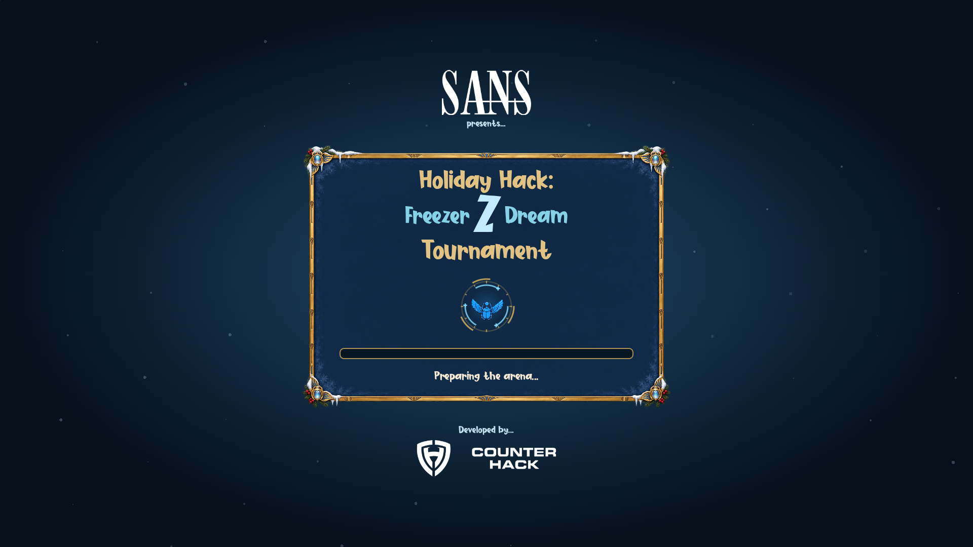 Holiday Hack: Freezer Z Dream Tournament. Preparing the arena...